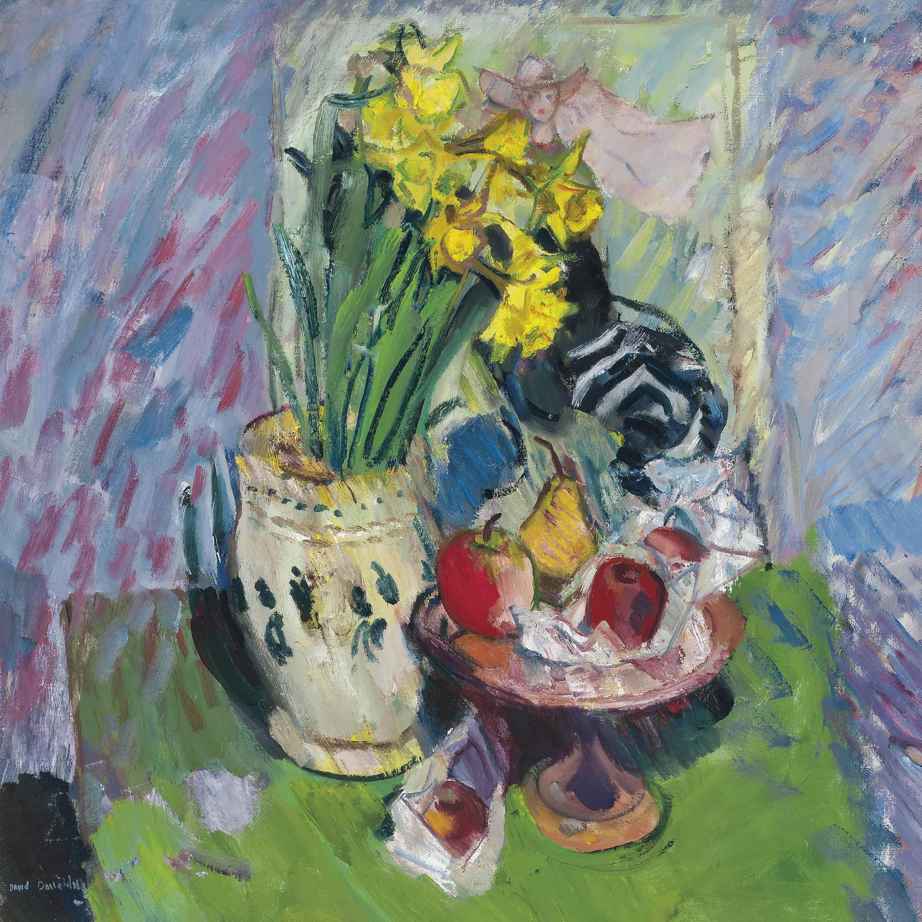 David Abercrombie Donaldson, R.S.A. - Daffodils