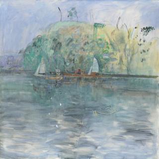 David Abercrombie Donaldson, R.S.A. - Spring Morning at Balmaha Bay, Loch Lomond