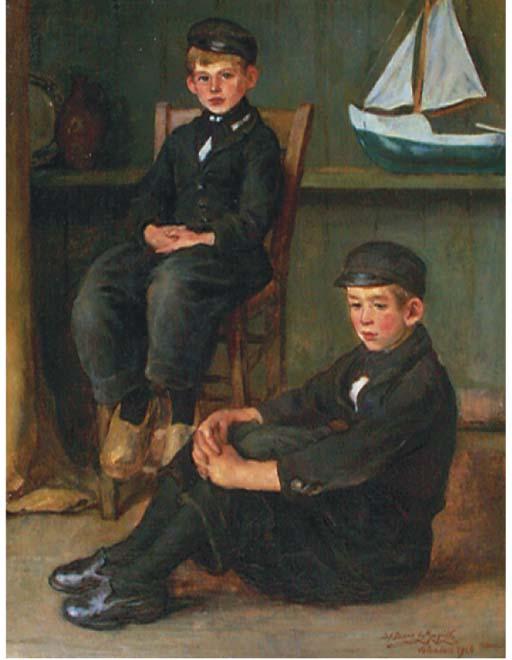 David Abraham Bueno de Mesquita - Two Volendam boys