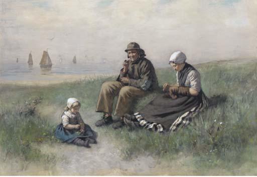 David Adolf Constant Artz - A fisherman and his family