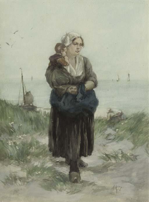 David Adolf Constant Artz - A walk in the dunes