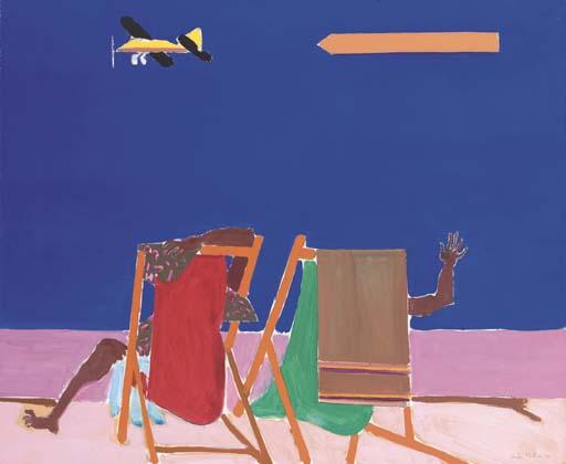 David Alan Redpath Michie, R.S.A., R.S.W. - Aeroplanes passing by