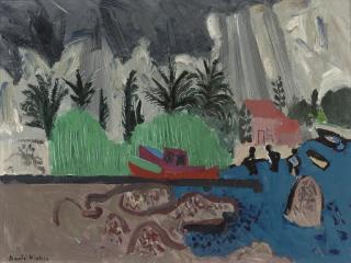 David Alan Redpath Michie, R.S.A., R.S.W. - Thunderstorm at St. Tropez