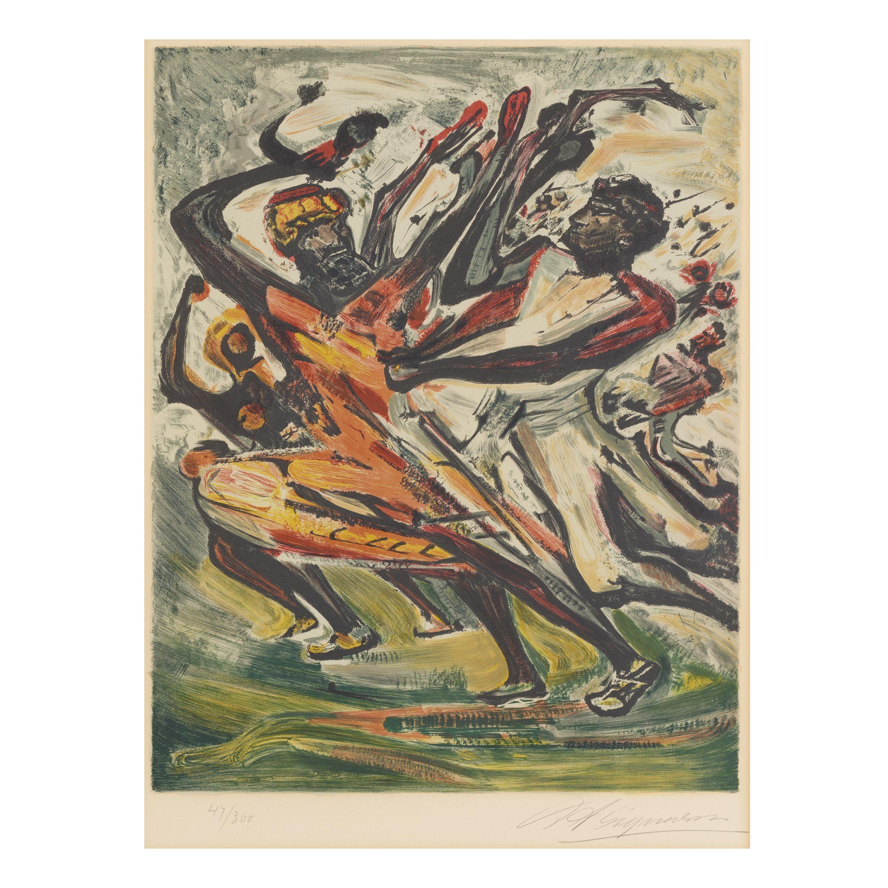 David Alfaro Siqueiros - 5 plates, from The Mexican Suite (5 works)