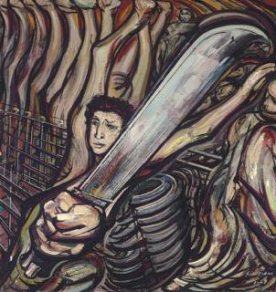 David Alfaro Siqueiros - Autorretrato (El Machete)