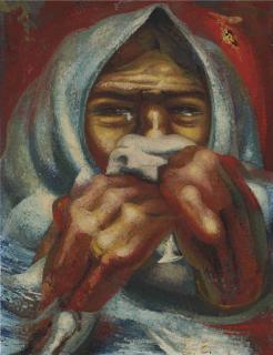 David Alfaro Siqueiros - Mujer llorando