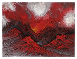 David Alfaro Siqueiros - Paisaje Volcánico