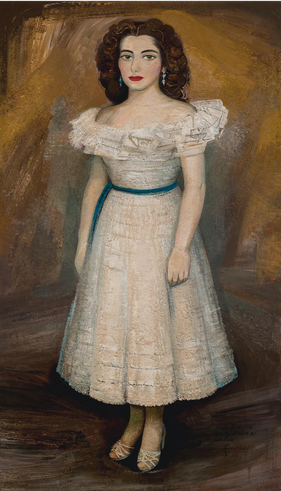 David Alfaro Siqueiros - Retrato De Señora Teresita Alfaro Siqueiros De Prieto