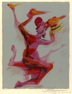 David Alfaro Siqueiros - Six Plates, from Prison Fantasies (6 works)