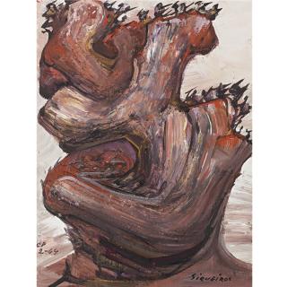 David Alfaro Siqueiros - Study For The Escenografía Del Teatro De La Cárcel