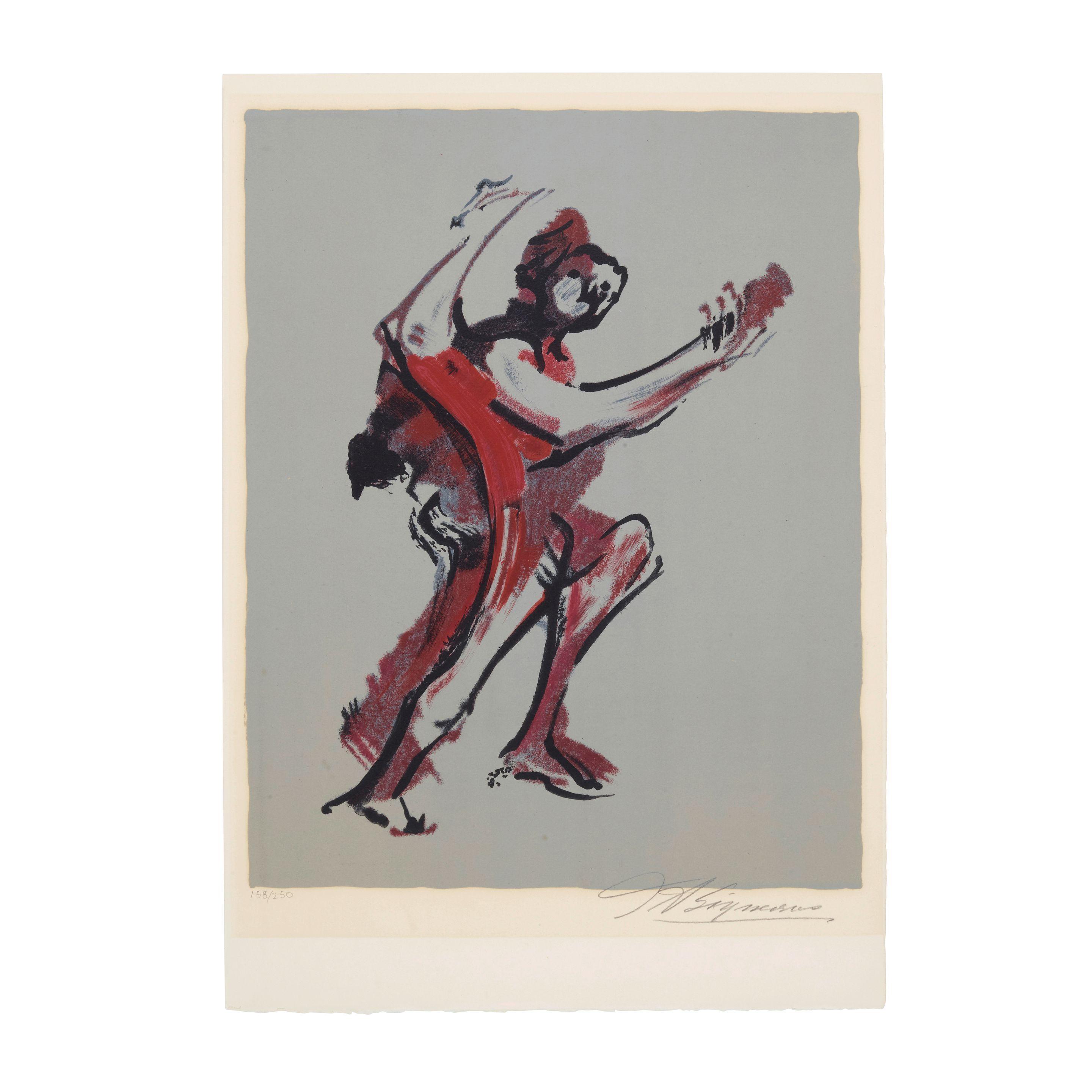 David Alfaro Siqueiros - Two Plates, from Prison Fantasies, Portfolio II 2