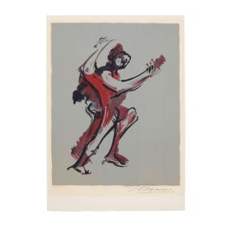 David Alfaro Siqueiros - Two Plates, from Prison Fantasies, Portfolio II 2