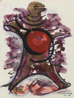 David Alfaro Siqueiros - Untitled (Study For Mural)