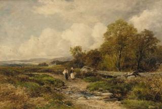 David Bates - A path in Wharfedale - above the Warfe