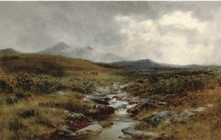 David Bates - A Welsh Moorland Stream