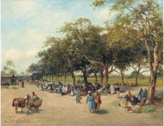 David Bates - Beside The Highway To The Pyramids, Cairo