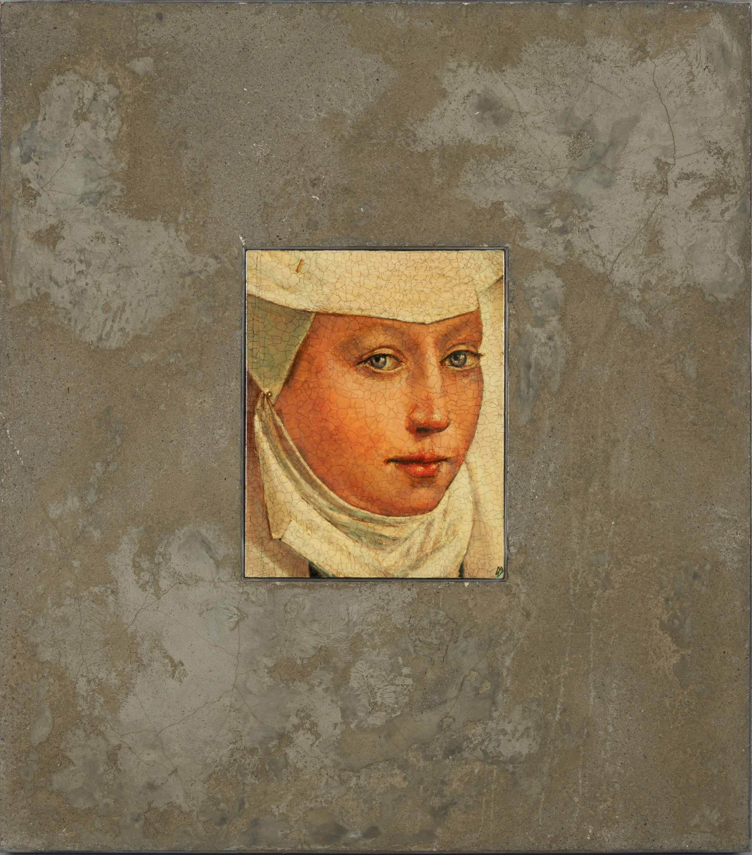 David Bierk - Portrait in Stone, From Van der Weyden I 31 x 27 1/2 in. (78.7 x 69.9 cm) unframed