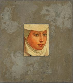 David Bierk - Portrait in Stone, From Van der Weyden I 31 x 27 1/2 in. (78.7 x 69.9 cm) unframed
