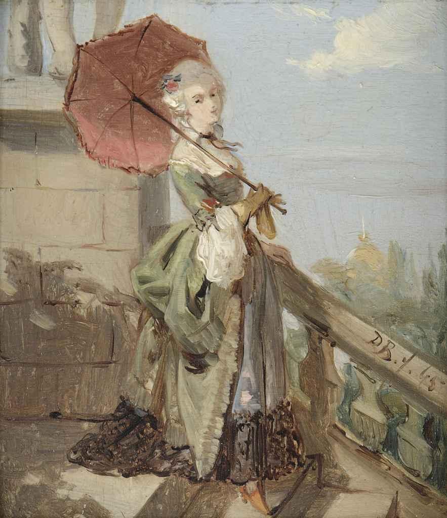 David Bles - Femme avec parasol