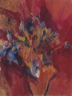 David Bomberg - Cornflowers and Delphiniums
