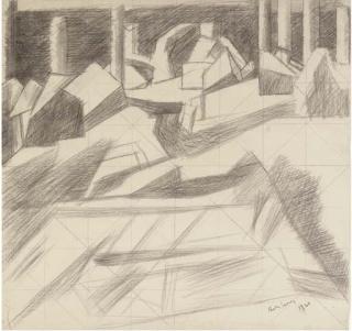 David Bomberg - Factory Landscape, A View of Boulogne