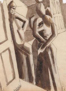 David Bomberg - Figures in Doorway