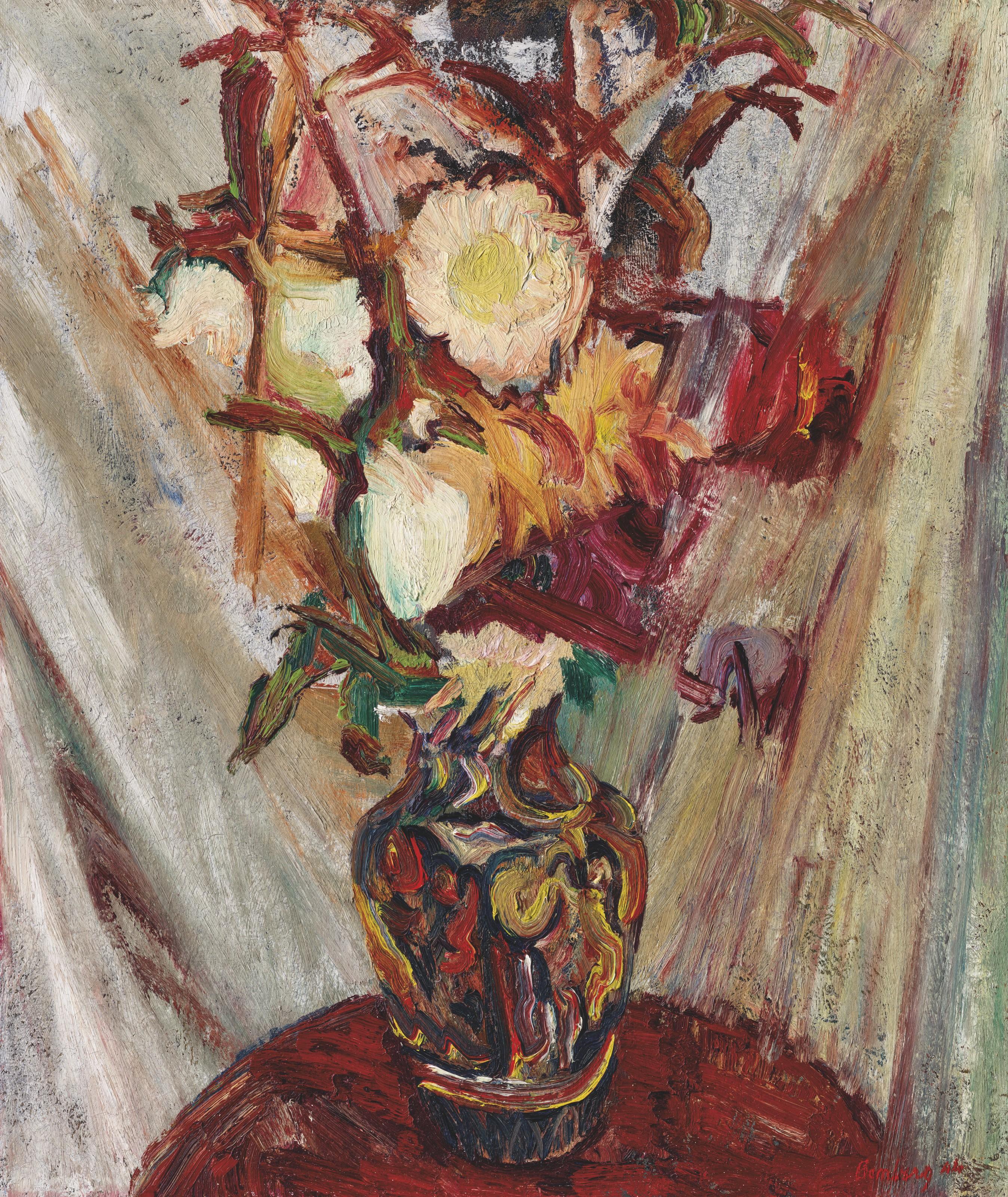 David Bomberg - Flowers in a Vase