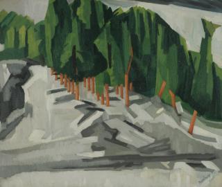 David Bomberg - Landscape With Trees