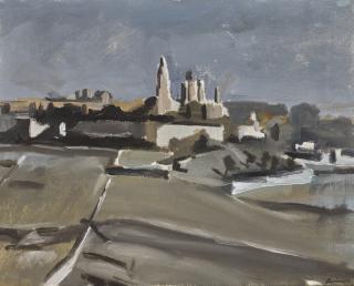 David Bomberg - Mount Zion With The Church Of The Dormition: Moonlight