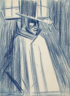 David Bomberg - The Man in the Hat