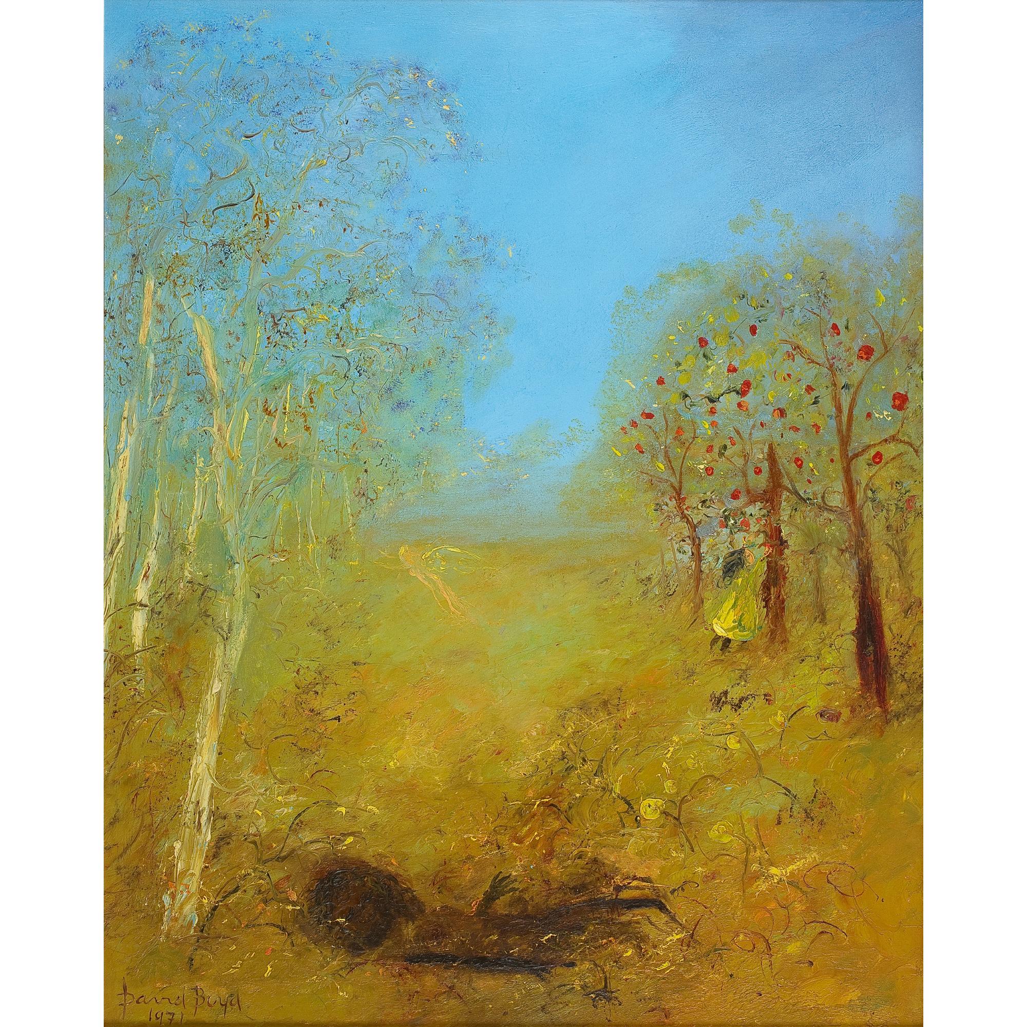David Boyd - Australian Figure Under Fruit Trees