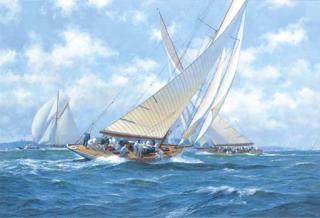 David Brackman - Astra and Shamrock in a tacking duel off Ryde