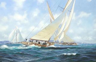 David Brackman - Astra And Shamrock V In The Solent