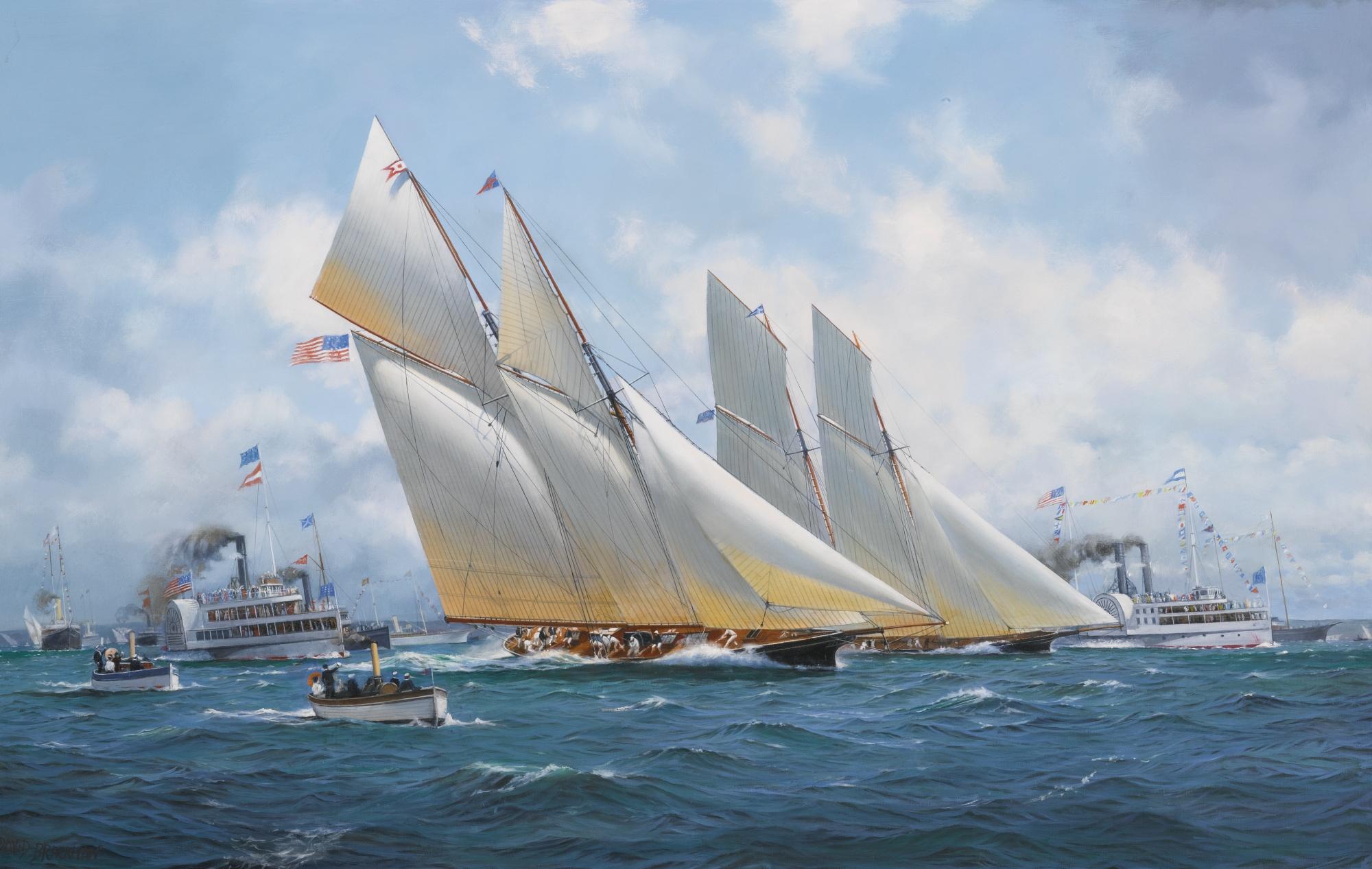 David Brackman - British america\'S Cup, 1870, Magic Versus Cambria
