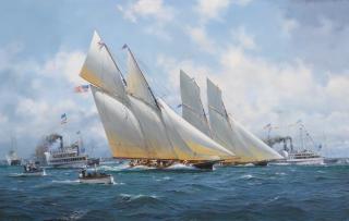 David Brackman - British america\'S Cup, 1870, Magic Versus Cambria