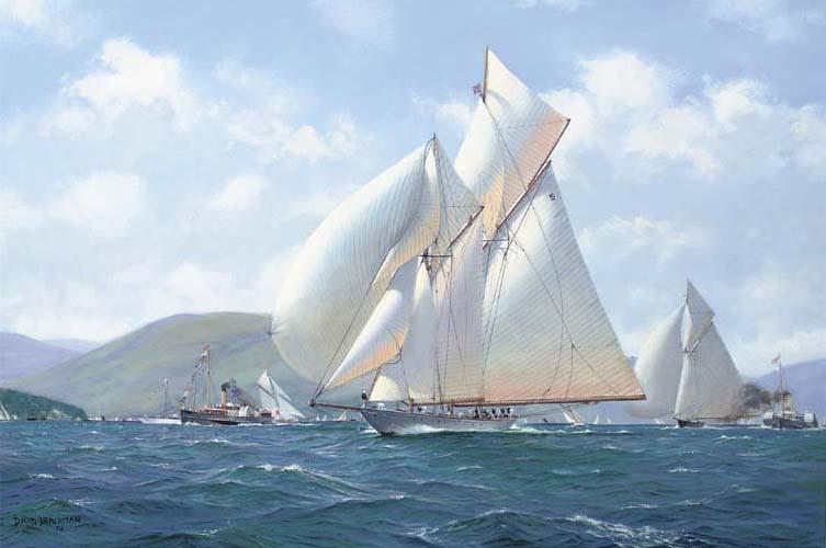 David Brackman - Westward Racing Off Hunter\'S Quay On The Clyde