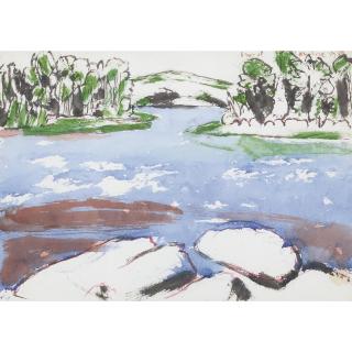 David Brown Milne - Channel Through The Reeds