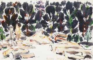 David Brown Milne - Elm Logs