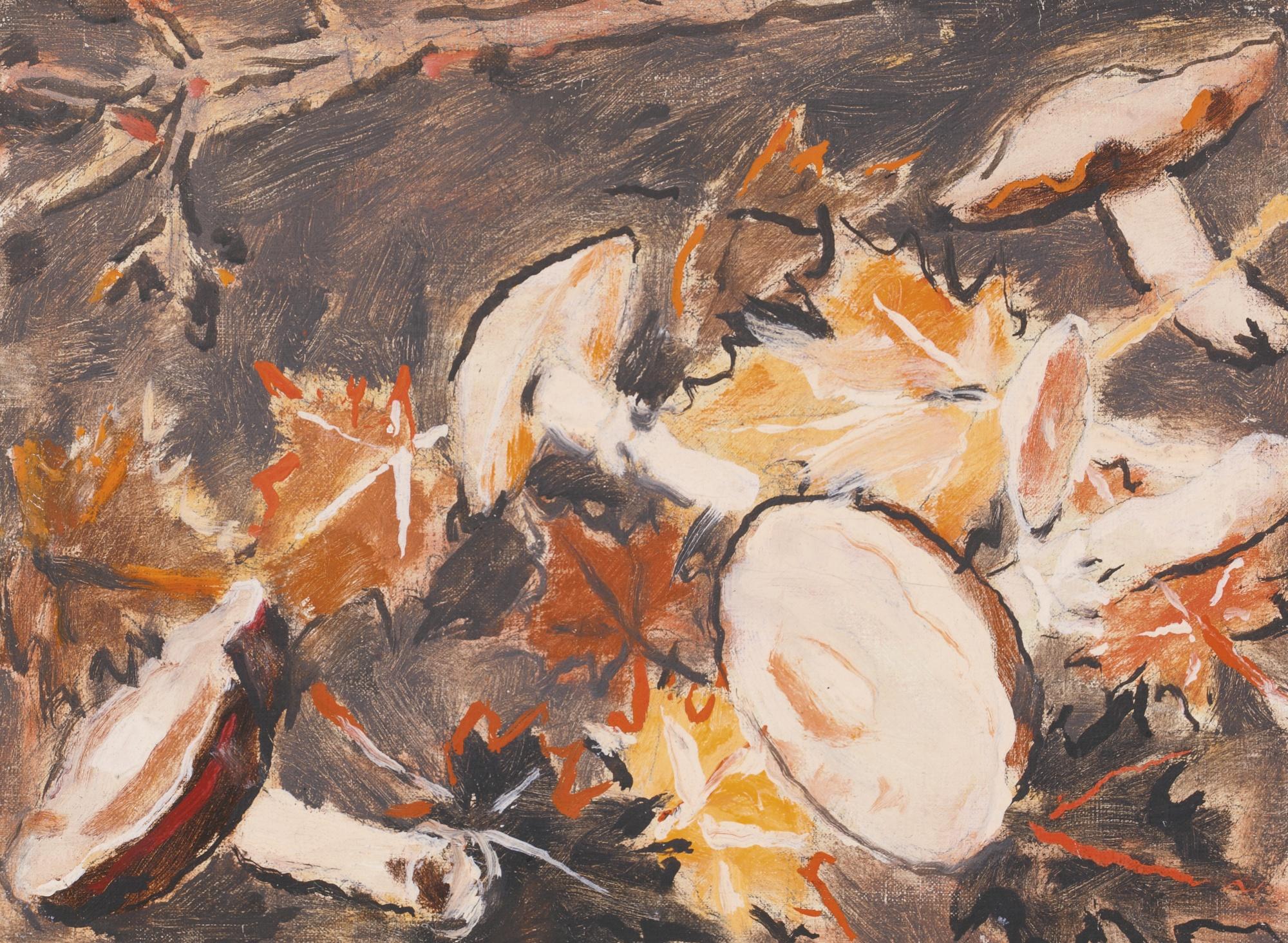 David Brown Milne - Mushrooms And Leaves