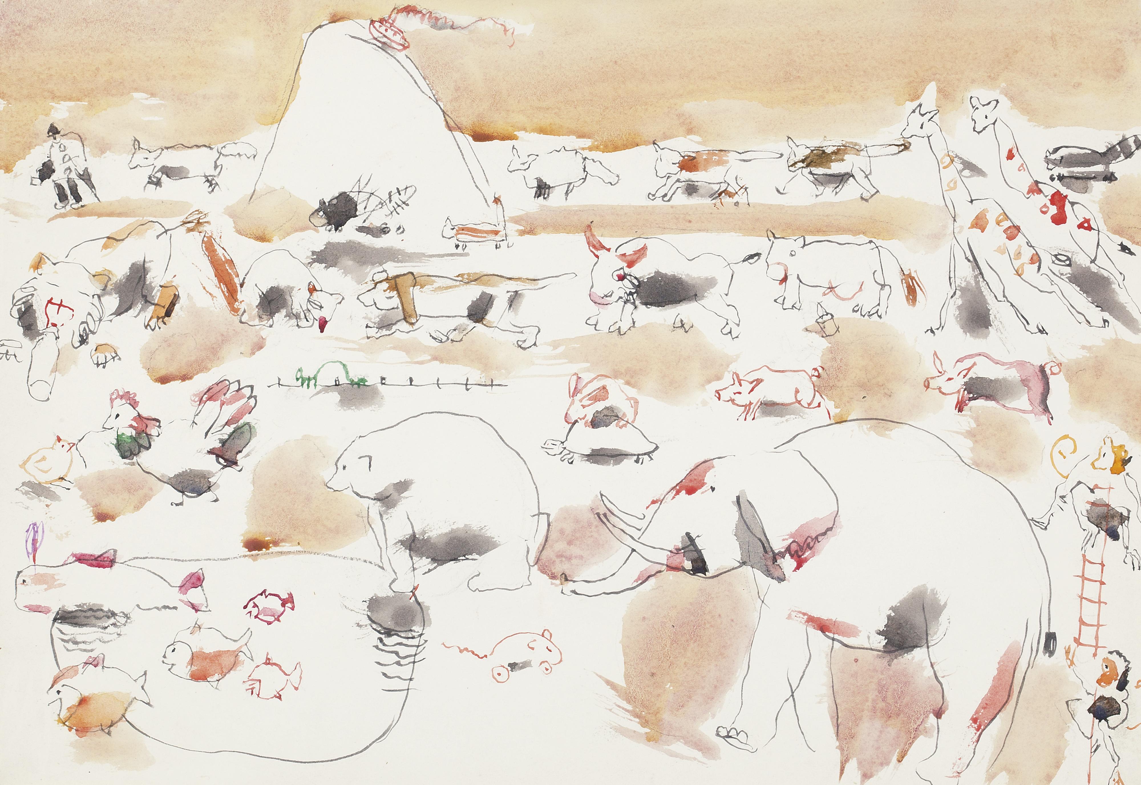 David Brown Milne - Noah And The Ark And Mount Ararat I