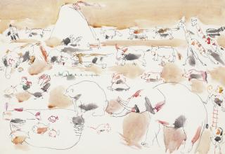 David Brown Milne - Noah And The Ark And Mount Ararat I