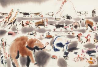 David Brown Milne - Noah And The Ark And Mount Ararat Iii, 1941