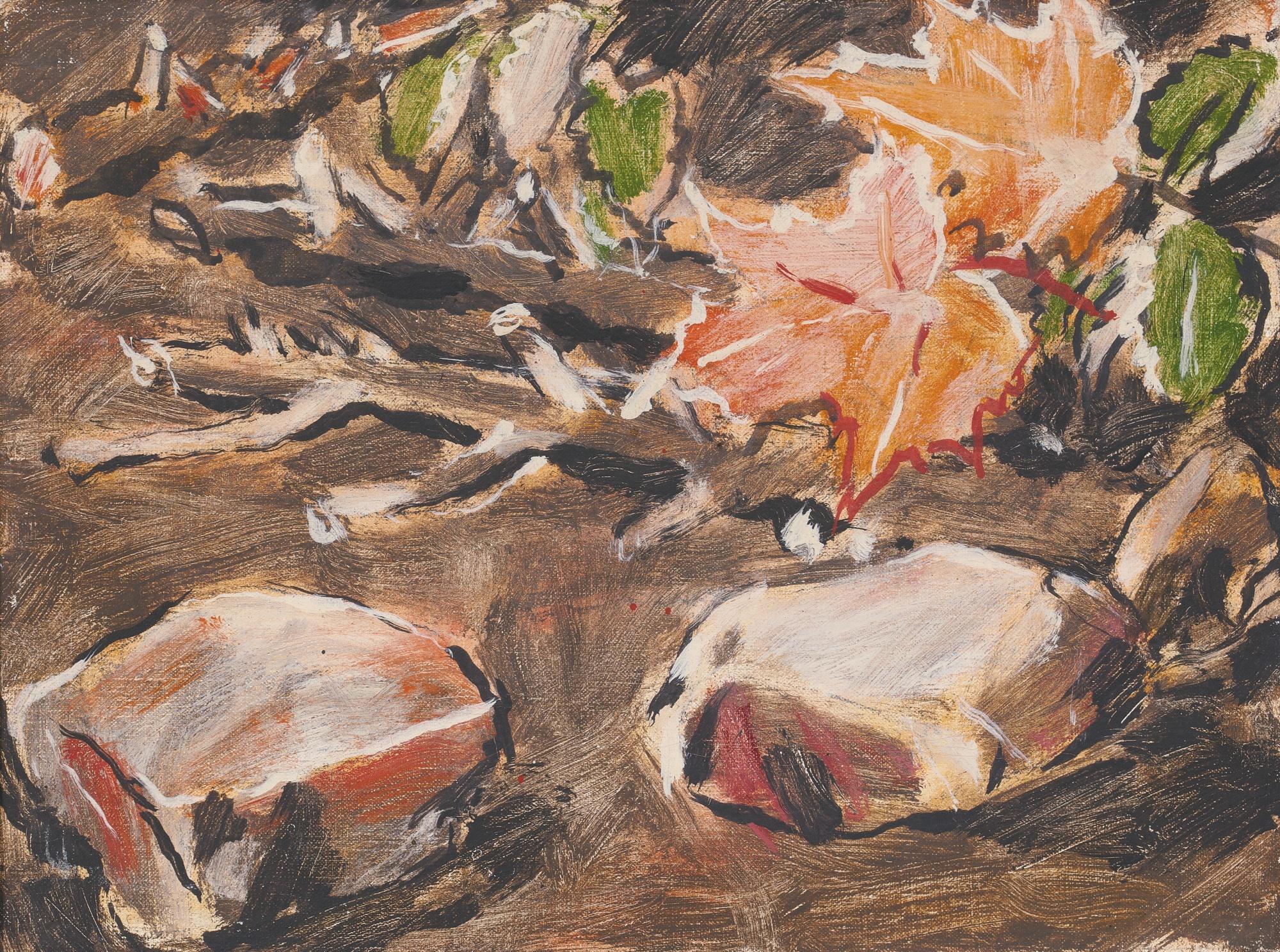 David Brown Milne - Stones And Maple Leaves