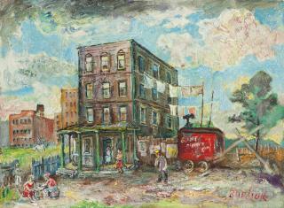 David Burliuk - Bedford Avenue, Brooklyn