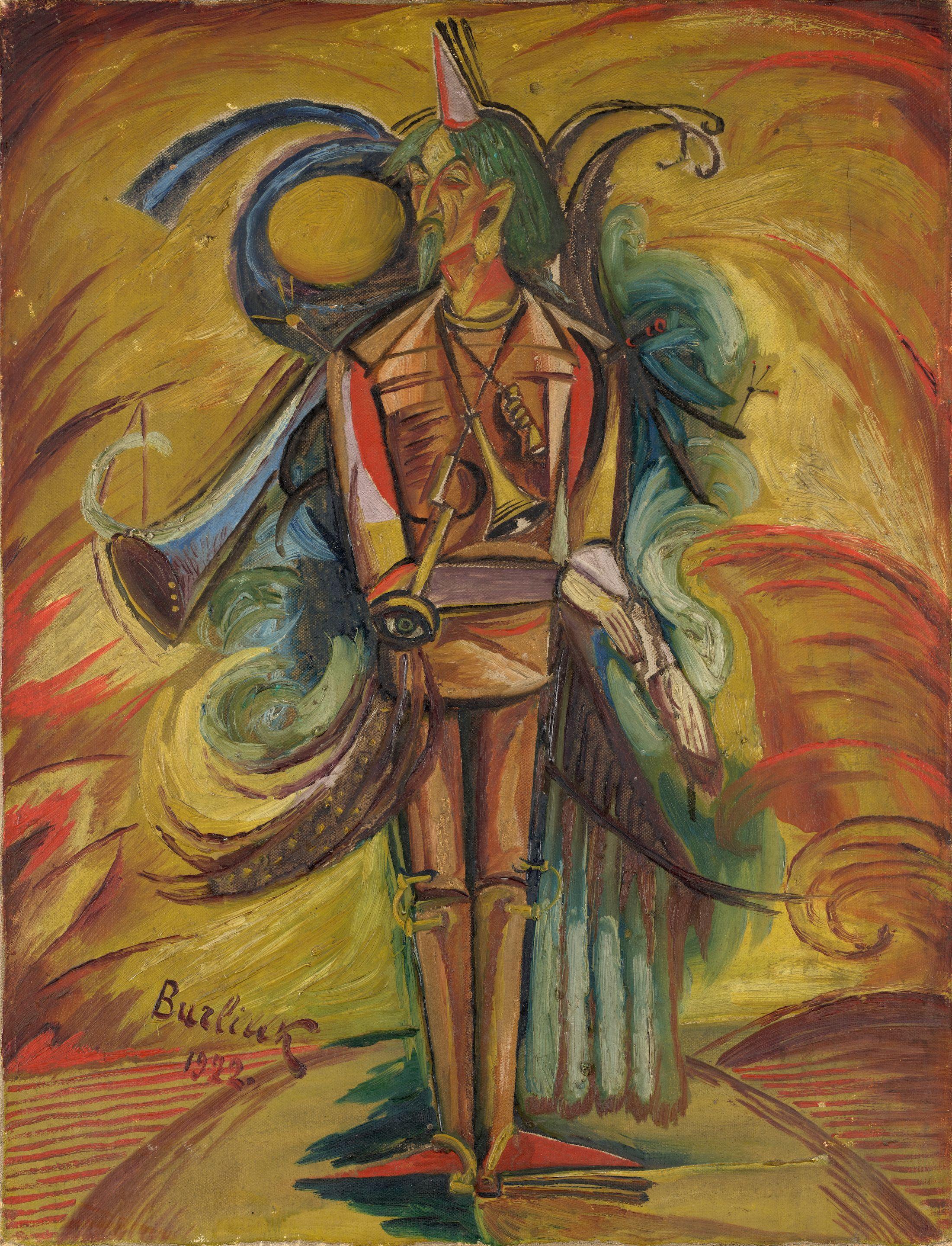 David Burliuk - Dr Phoebos, Character From Dystopia Play \