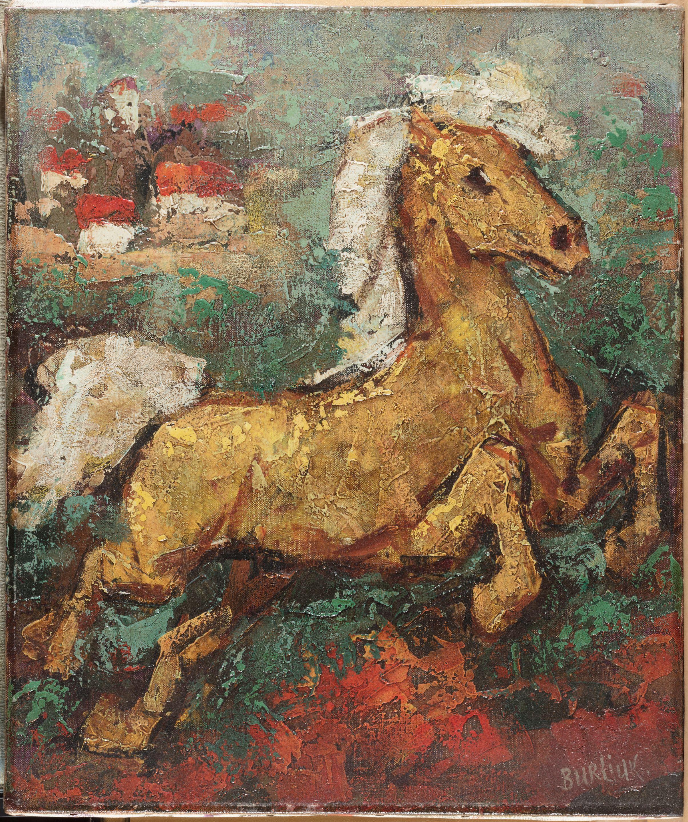 David Burliuk - Horse