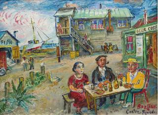 David Burliuk - Lunching On The Wharf, Cortez, Florida