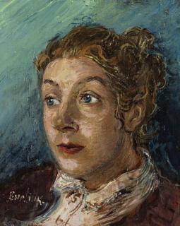 David Burliuk - Portrait of Marussia