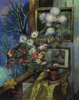 David Burliuk - Still life by a Window