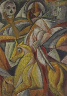 David Burliuk - The Death Rider (The Night Rider)